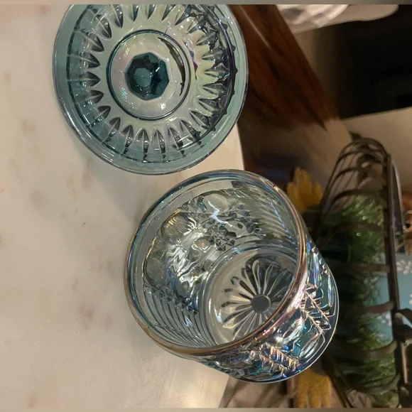 Vintage Indiana Glass Windsor Royal Brighton sugar bowl with a lid. - Picture 9 of 17